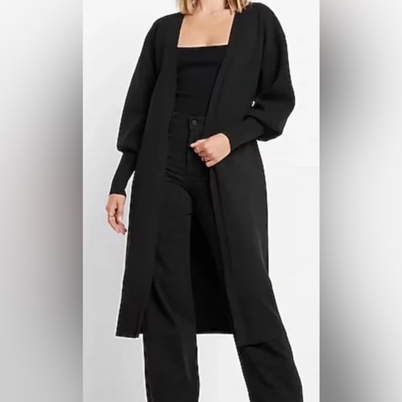 Express Tie Belted Duster Cardigan Size XSmall - Picture 2 of 9